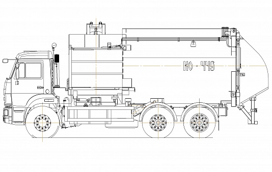 Мусоровоз с боковой загрузкой КО-449-02
