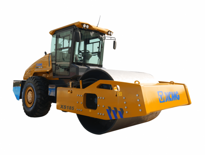 Каток одновальцовый грунтовый с гидравлическим полным приводом XS185
