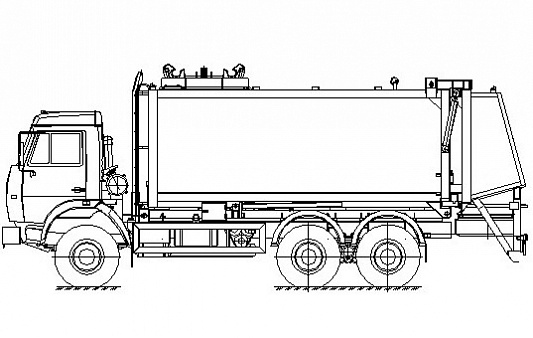 Мусоровоз с боковой загрузкой КО-440-6