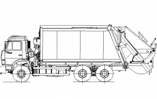 Мусоровоз с задней загрузкой КО-440В1