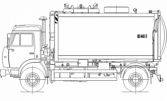 Мусоровоз с боковой загрузкой КО-440-7