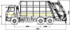 Мусоровоз с задней загрузкой 585180 (Zoeller Medium XL-S)