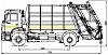 Мусоровоз с задней загрузкой 585130 (Zoeller Mini XL-H)