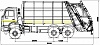 Мусоровоз с задней загрузкой 585190 (Zoeller Medium XL)