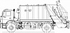 Мусоровоз с задней загрузкой КО-427-52